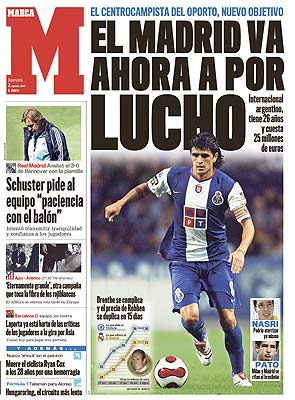 Lucho Gonzales Newspaper