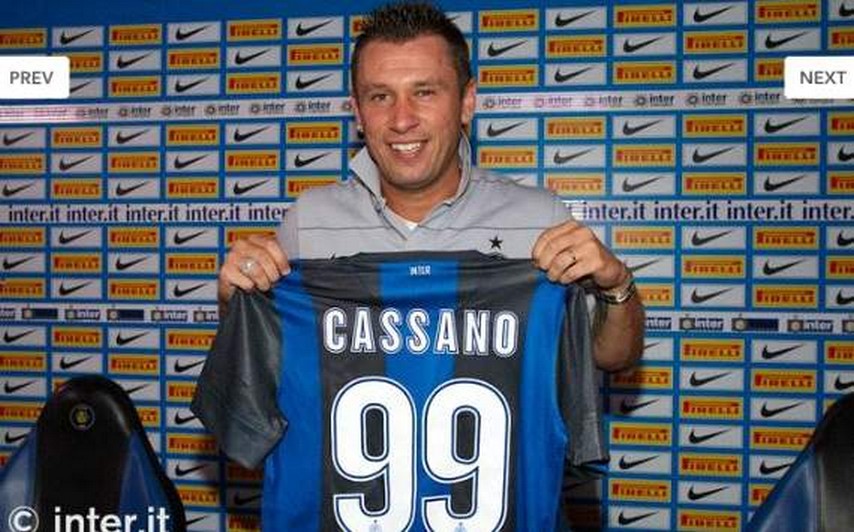 Antonio Cassano Inter Milan from AC Milan