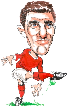 Bill Foulkes Caricature