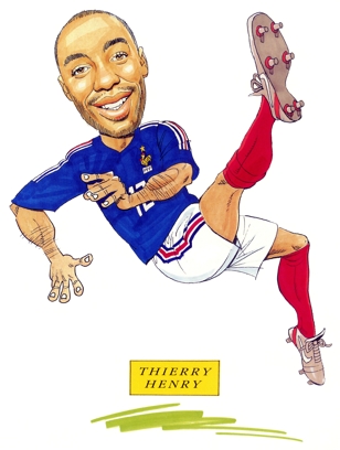 Thierry Henry Caricature