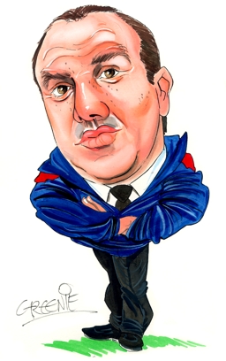 Rafael Benitez Caricature